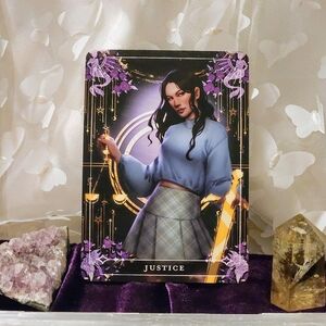 FairyLoot Only a Monster Justice Tarot Card - August 2022